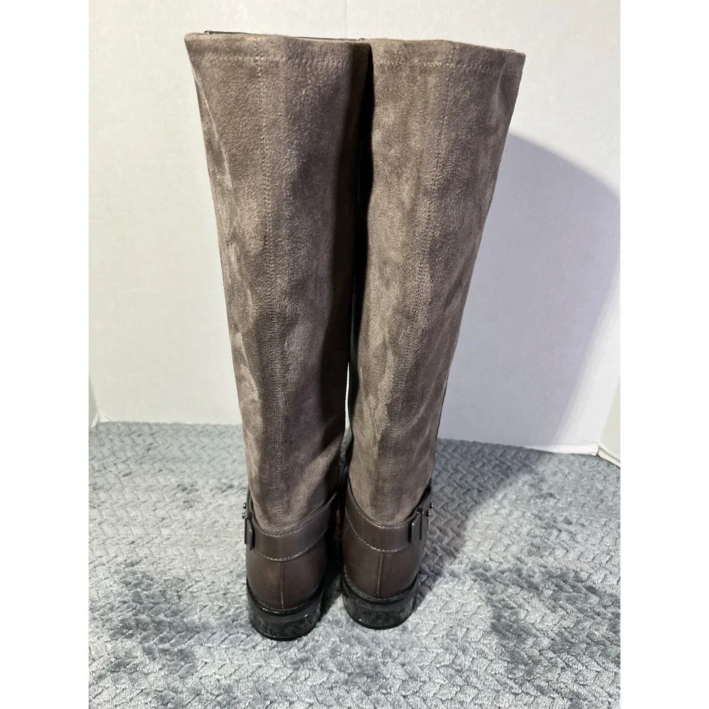 Cole Haan Adler Women‎ Gray Suede Leather Knee High Boots 7B